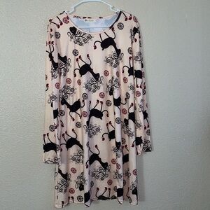 For G And PL Christmas Reindeer Snowflake Dress • XL